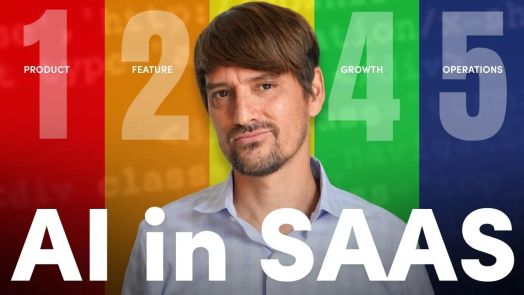 Minh họa c&aacute;c chiến lược AI th&uacute;c đẩy th&agrave;nh c&ocirc;ng kinh doanh SaaS