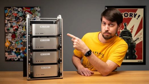 Chồng máy Mac Studio hoạt động êm ái dưới 250 watt trong khi xử lý các mô hình lớn hơn so với các hệ thống PC có giá tương đương.