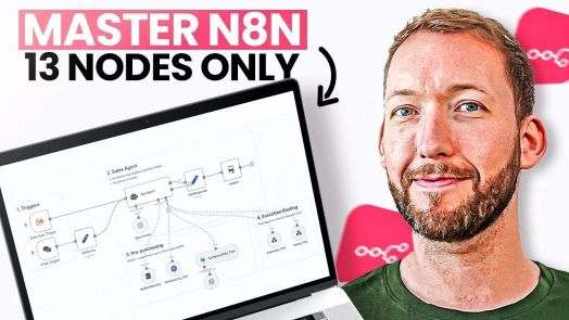 H&igrave;nh ảnh trực quan về c&aacute;c quy tr&igrave;nh l&agrave;m việc mạnh mẽ sử dụng c&aacute;c node cốt l&otilde;i của n8n