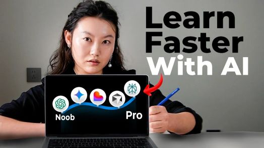 Minh họa khung học tập AI năm bước với mục tiêu và hành động rõ ràng
