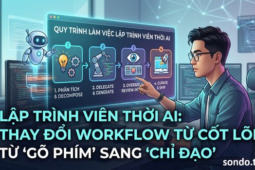 Tư duy developer workflow trong thời đại AI - không phải dùng nhiều tool hơn, mà là nghĩ khác đi