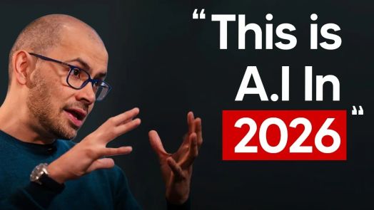 Minh họa về hệ thống AI năm 2026 của Google kết nối văn bản, hình ảnh, video, âm thanh, robot và các mô hình 3D.