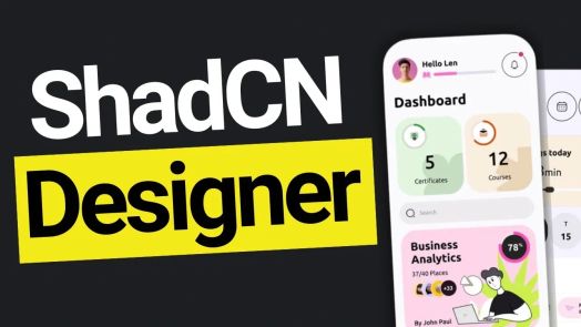 Các preset thành phần ShadCN được áp dụng trong một dự án React, hiển thị các kiểu dáng nhất quán và các nút có thể truy cập trên một bố cục sạch sẽ.