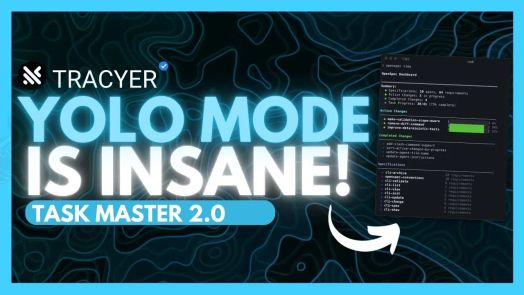 Bảng điều khiển hiển thị YOLO Mode trong Tracer tự động thực hiện lập kế hoạch, lập trình và xác minh cho việc xây dựng ứng dụng phức tạp.