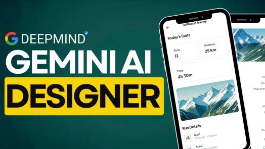 Cái nhìn khái niệm về Google Stitch hoạt động với Gemini 3.0 để giữ cho bố cục và nhận diện thương hiệu nhất quán