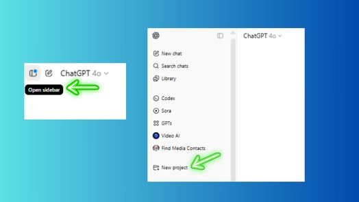 ảnh chụp m&agrave;n h&igrave;nh c&aacute;c dự &aacute;n ChatGPT