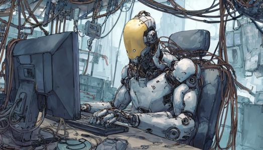 Minh họa AI tự động h&oacute;a c&aacute;c t&aacute;c vụ lập tr&igrave;nh trong khi một nh&agrave; ph&aacute;t triển