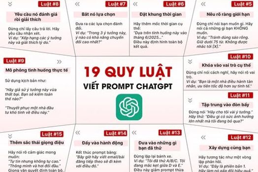 19 quy luật viết prompt Chatgpt – Thực chiến cho tất cả mọi người 🚀