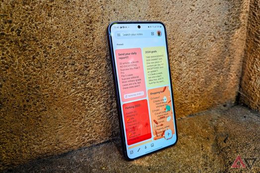 Ghi ch&uacute; Google Keep với nội dung b&iacute; mật tr&ecirc;n Samsung Galaxy S24