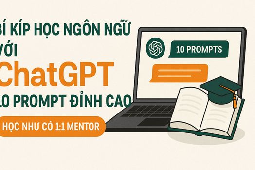 🚀 10 PROMPT ChatGPT giúp bạn làm chủ bất kỳ ngôn ngữ nào – học như có mentor kèm 1:1