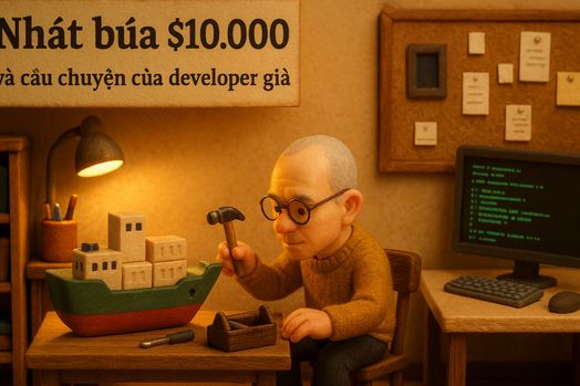 Nhát búa $10.000 và câu chuyện của developer già