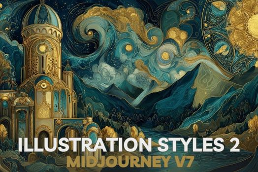 Mở khóa 25 phong cách minh họa tuyệt đẹp với Midjourney 7