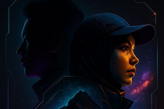 Con người với phong cách cyber 