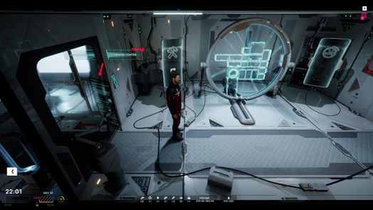 Ảnh chụp m&agrave;n h&igrave;nh từ tr&ograve; chơi The Alters chỉ ra nơi sử dụng AI