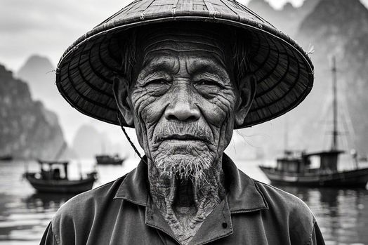 Ảnh đen trắng nghệ thuật với chân dung cảm xúc