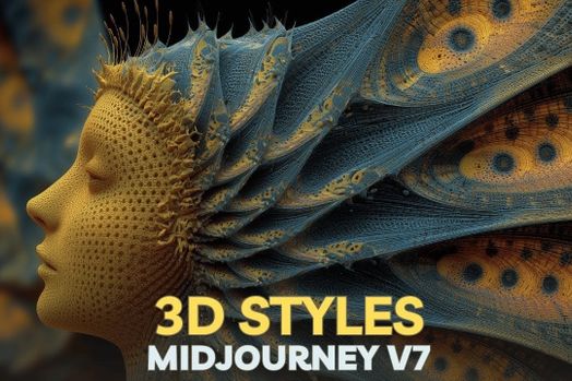 25 Phong cách thiết kế 3D Midjourney 7 SREF tuyệt đẹp để lấy cảm hứng