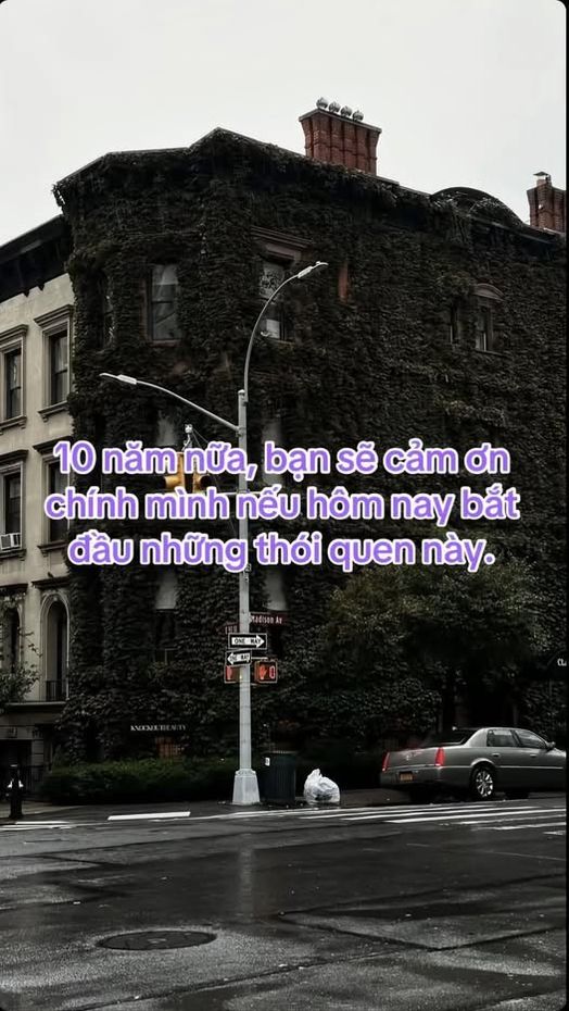 C&oacute; thể l&agrave; h&igrave;nh ảnh về đ&agrave;i kỷ niệm, đường phố v&agrave; văn bản cho biết '10 nămnữa, năm ทบีล, bạn sẽ cảm ơn ch&iacute;nh m&igrave;nh nếu h&ocirc;m nay bắt đầu những th&oacute;i quen n&agrave;y. EE 수피 -'